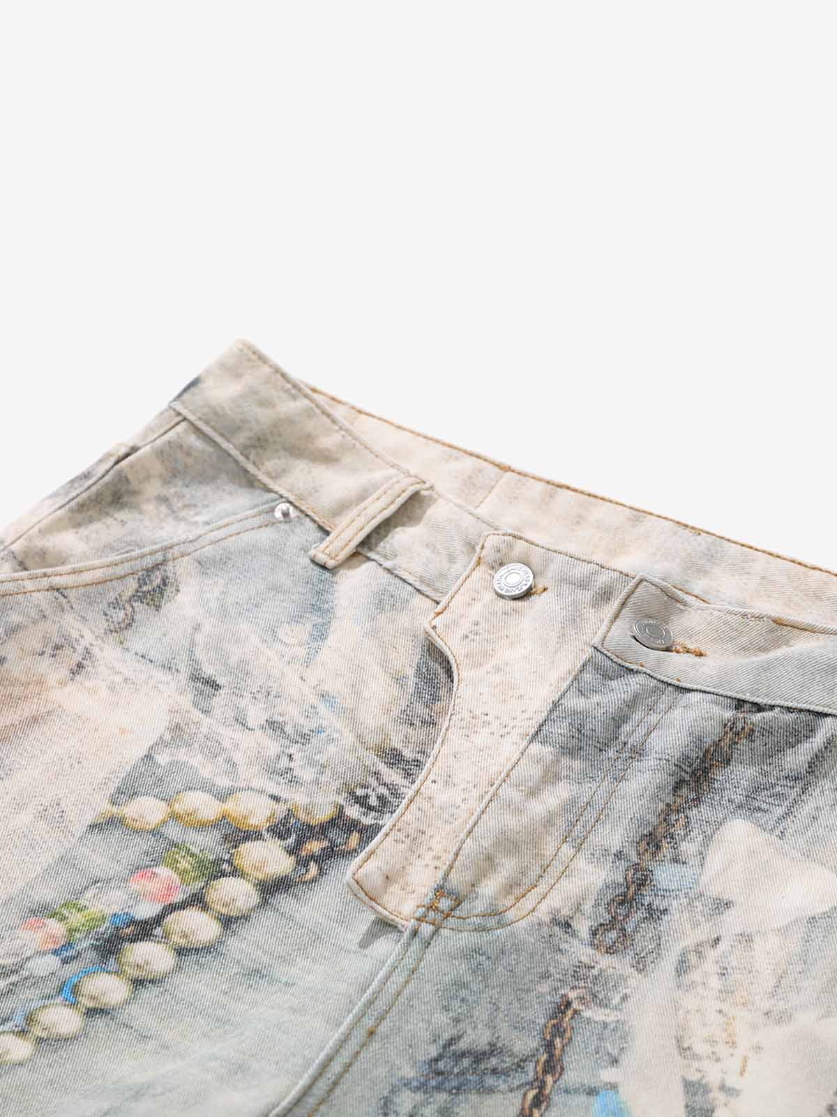 Jewelry Graphic Flared Pants - Image 6