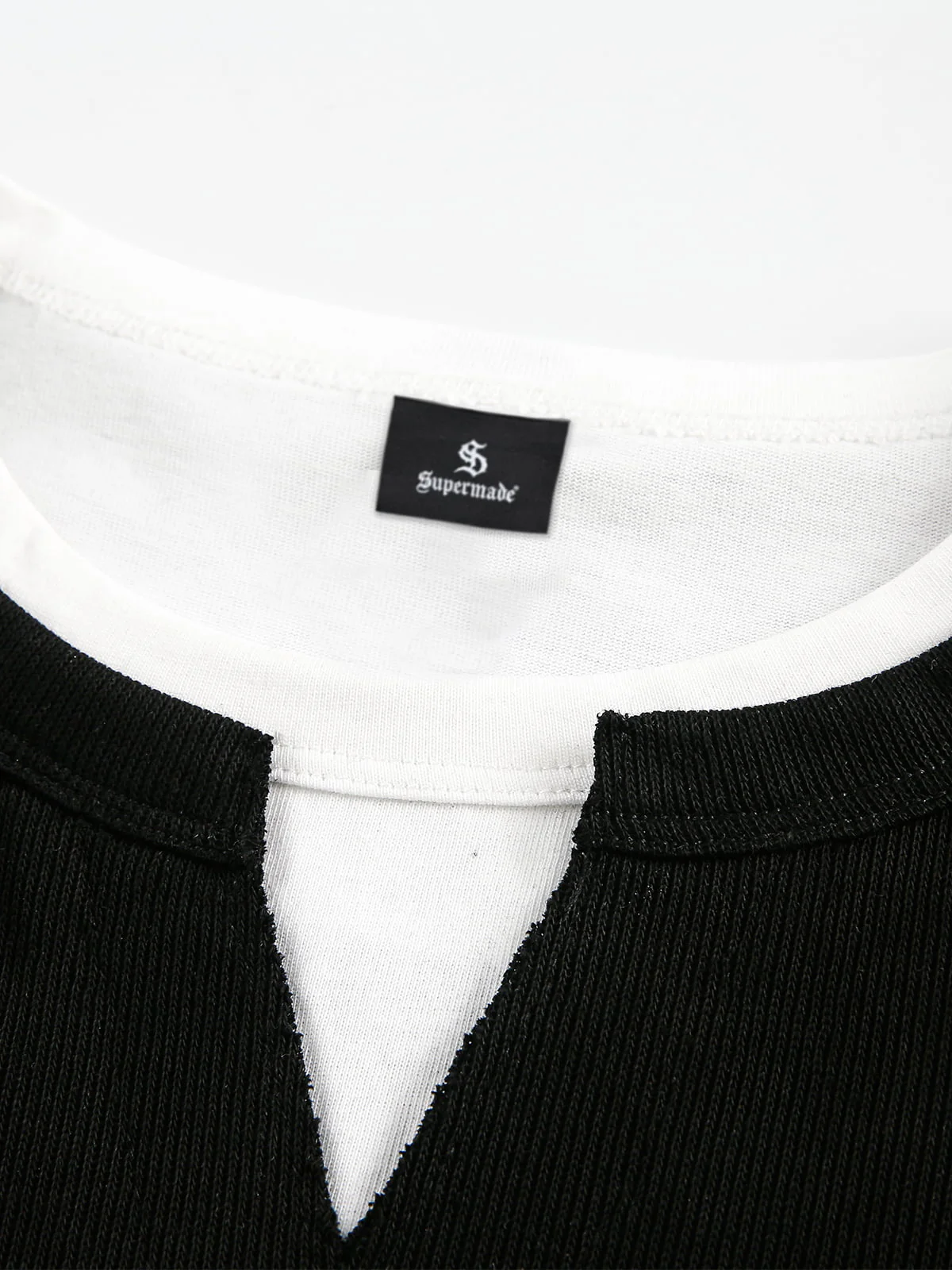 Layered Crewneck Star Print Long-Sleeve T-Shirt - Image 3
