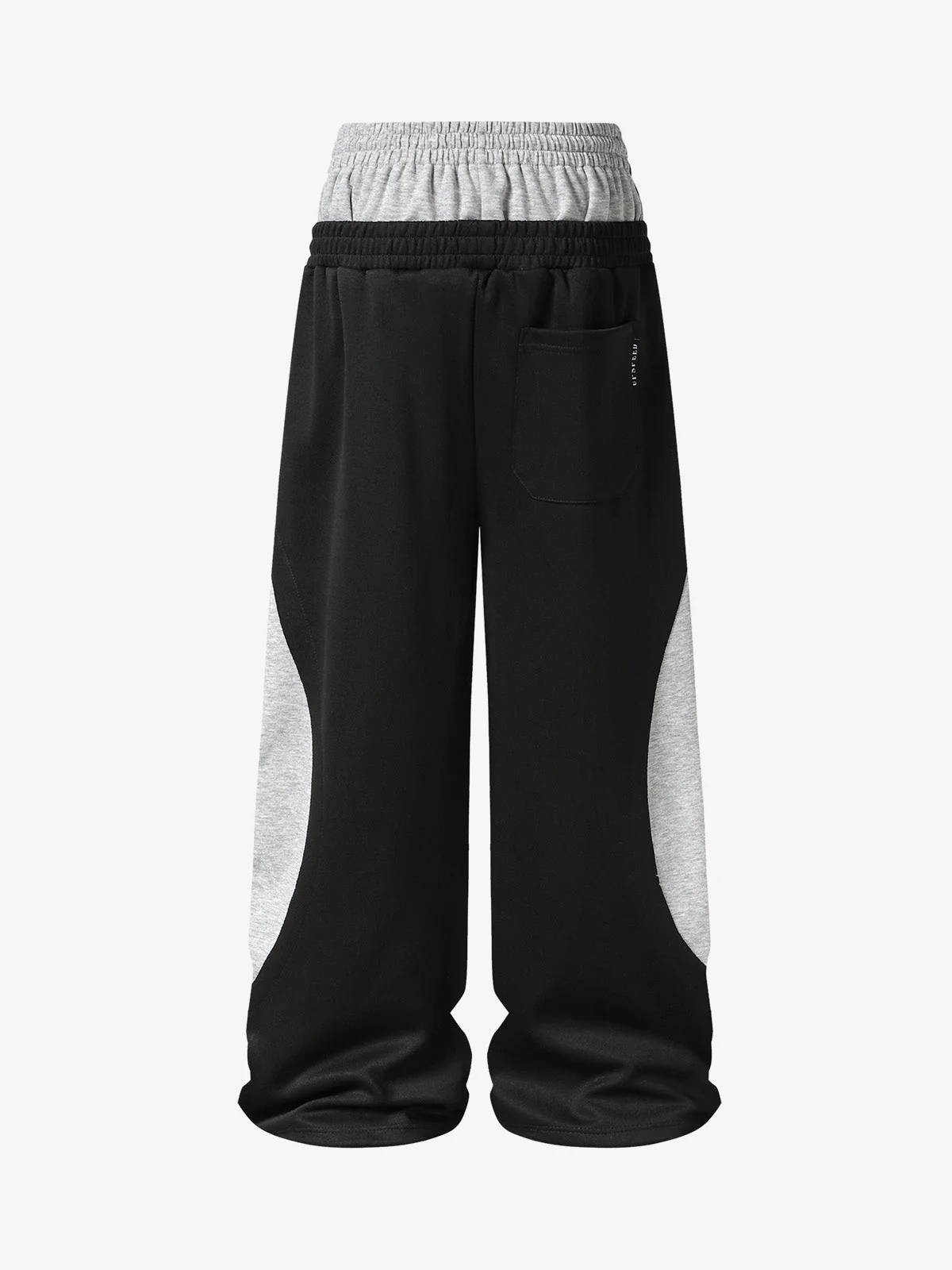 Layered Double-Waistband Wide-Leg Sweatpants - Image 3