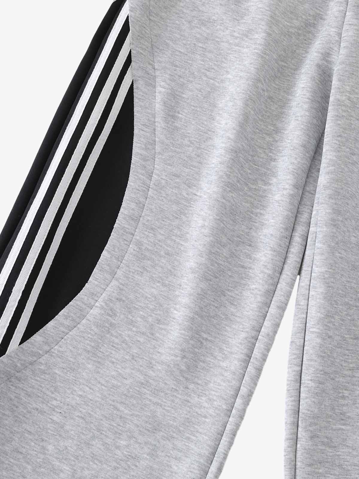 Layered Double-Waistband Wide-Leg Sweatpants - Image 6