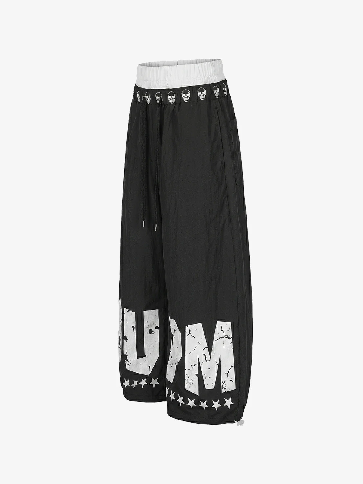 Layered Skull-Graphic Track Pants - Image 10