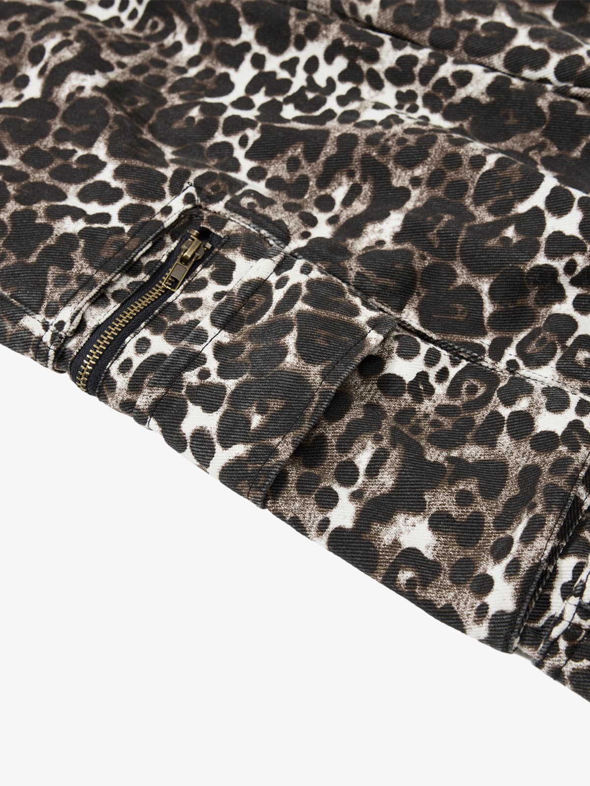 Leopard Print Cargo Wide Leg Pants - Image 5