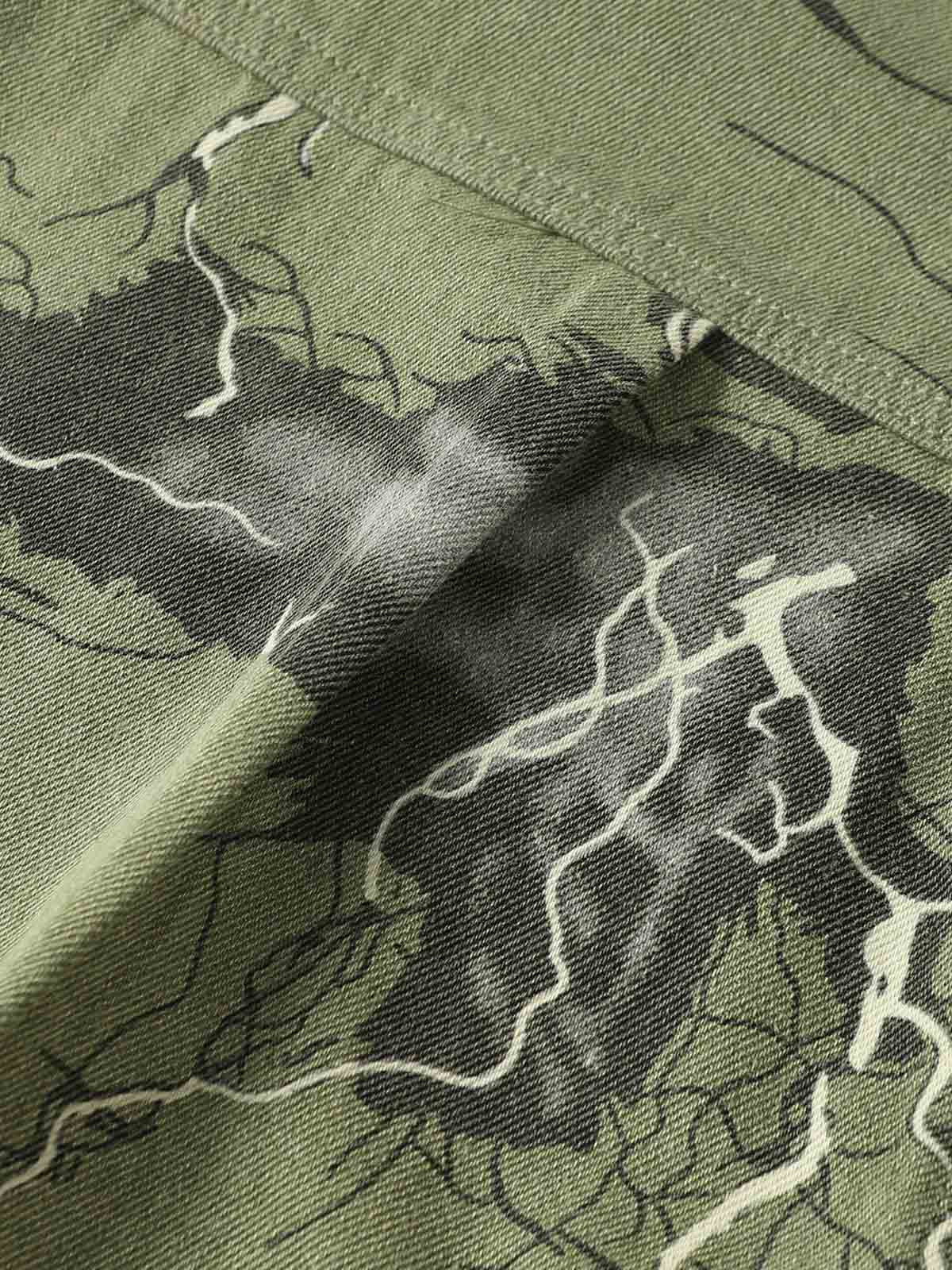 Lightning Storm Print Short Sleeve Shirt - Image 10