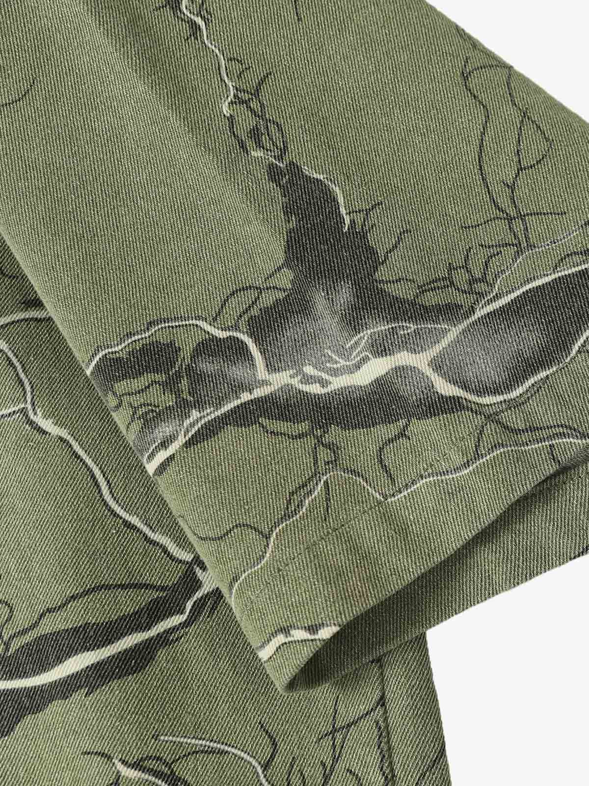 Lightning Storm Print Short Sleeve Shirt - Image 9