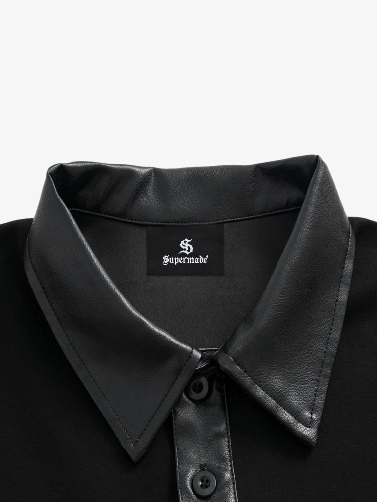 Motorcycle Style Lapel Polo Long Sleeve T-Shirt - Image 4