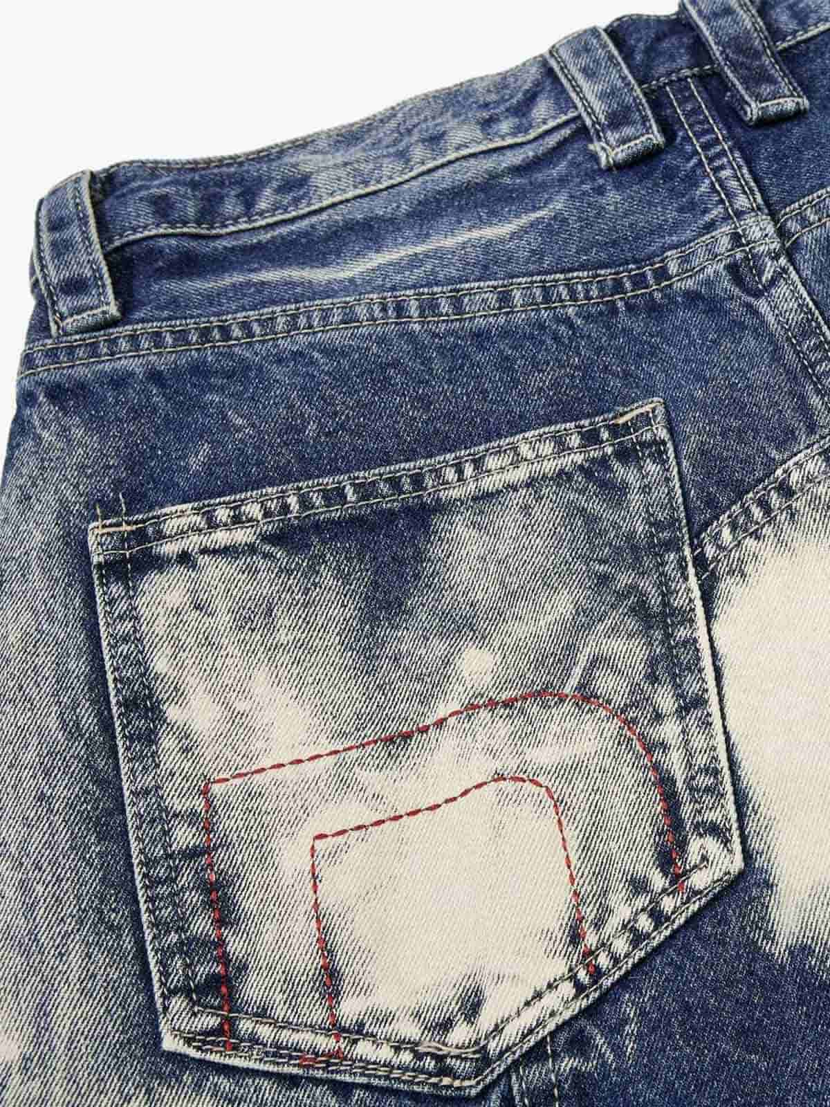 Multi-Eyelet Distressed Gradient Baggy Jeans - Image 7