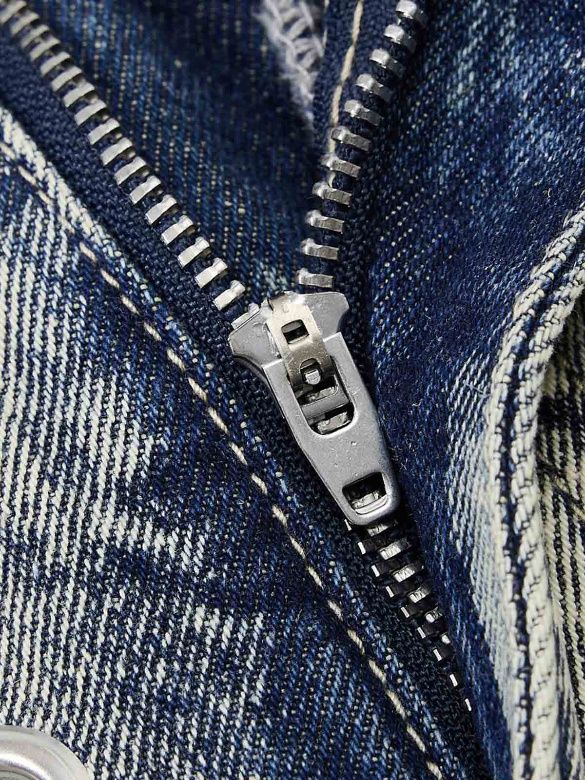 Multi-Eyelet Distressed Gradient Baggy Jeans - Image 9