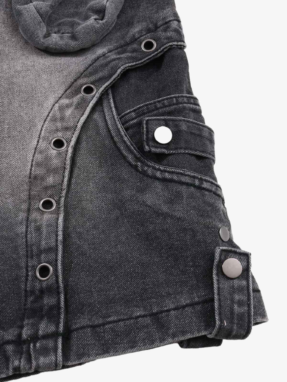 Multi-Hardware Baggy Denim Jorts - Image 6