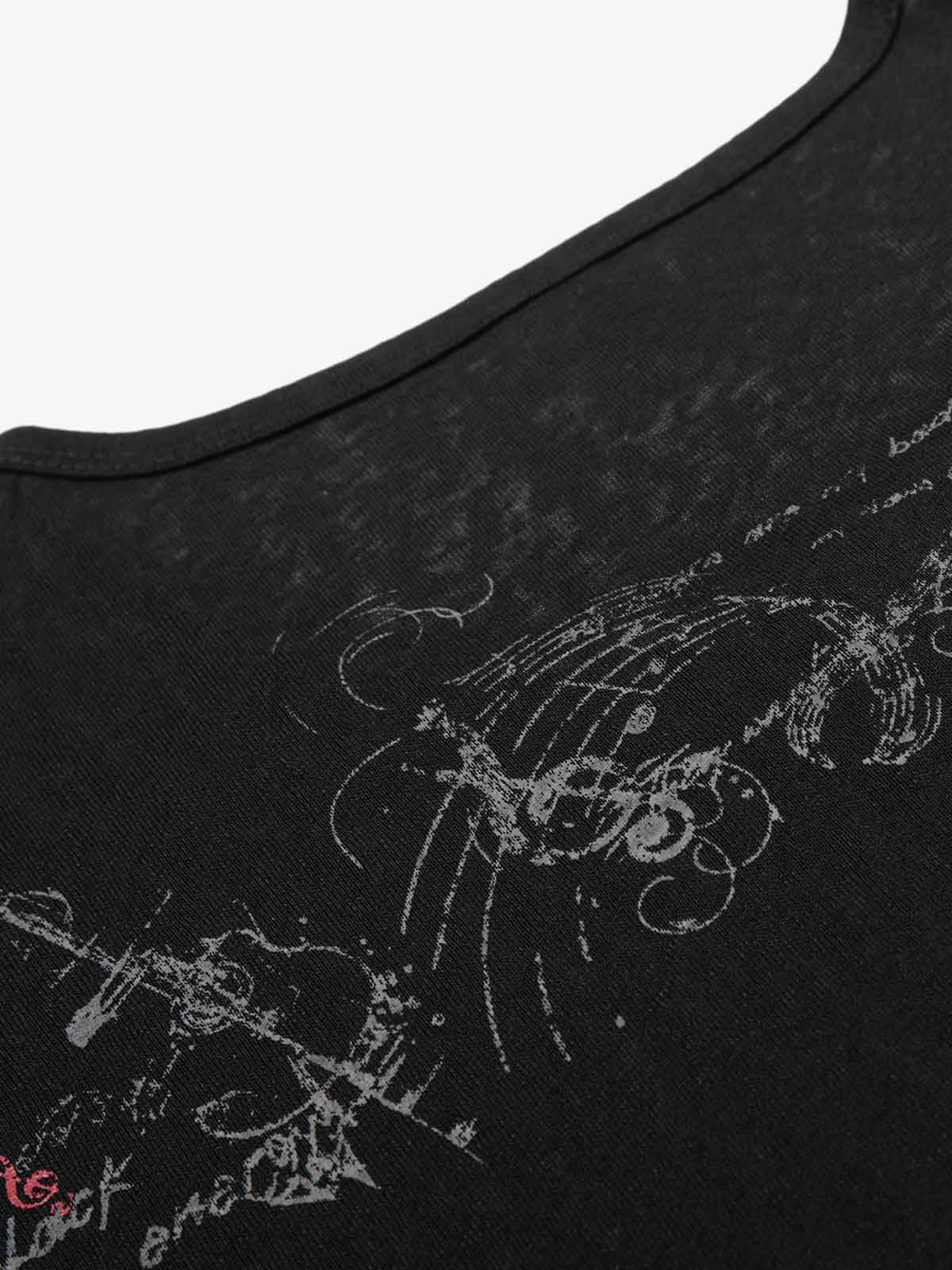 Music Note Graphic Slim Fit Short Sleeve T-Shirt - Image 7