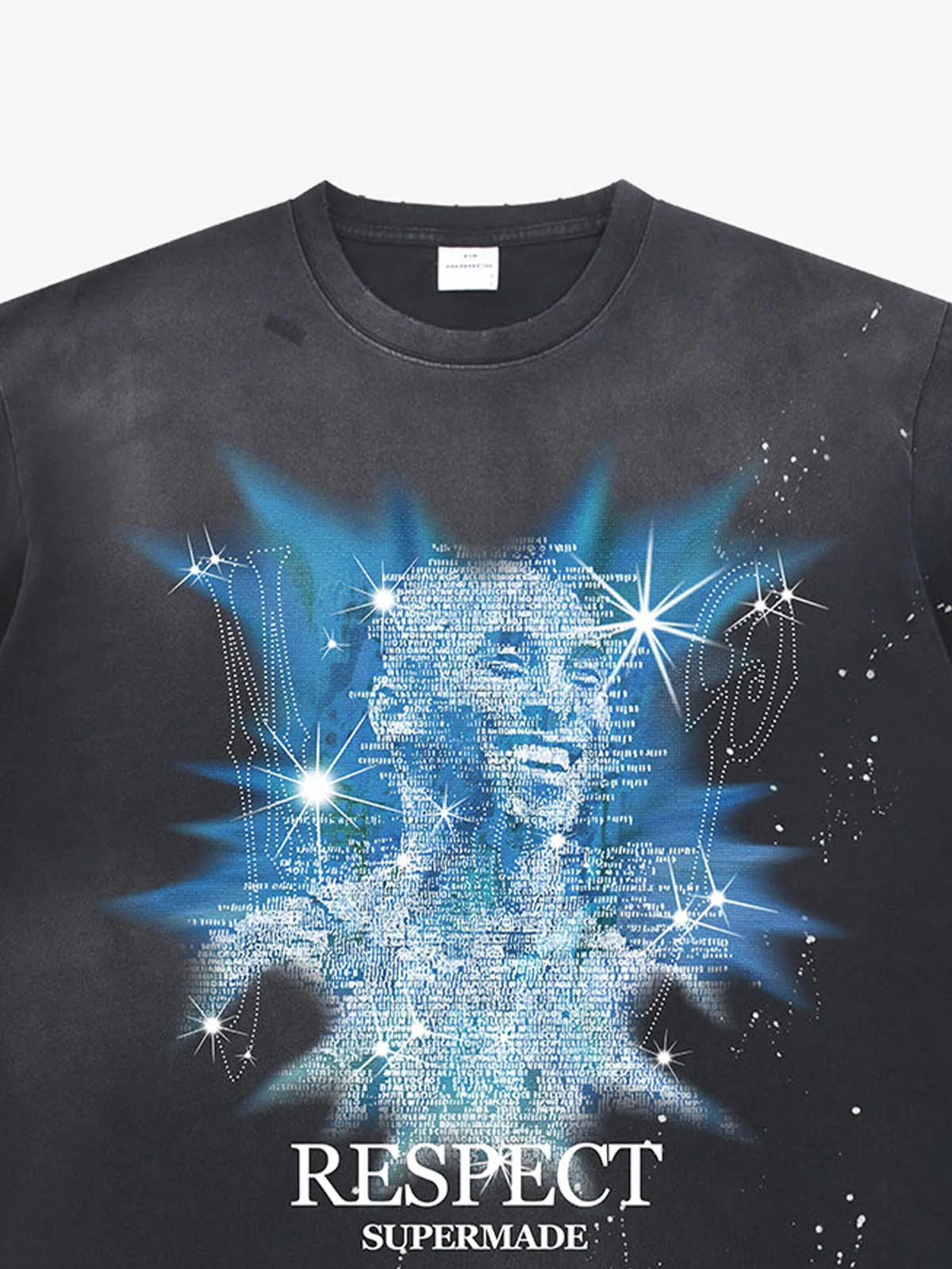 Nostalgic Starlight Basketball Legend Graphic Ink Splatter T-Shirt - Image 5