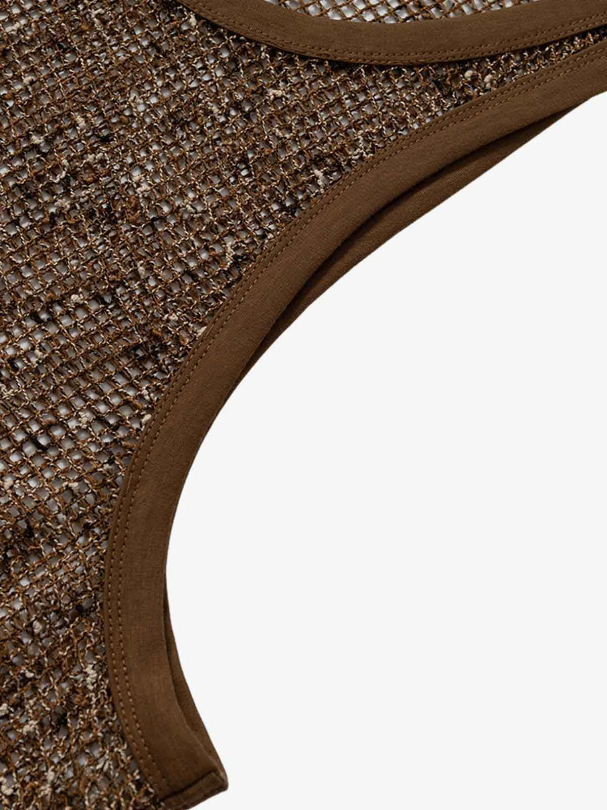Open-Knit Mesh Layering Tank - Image 11