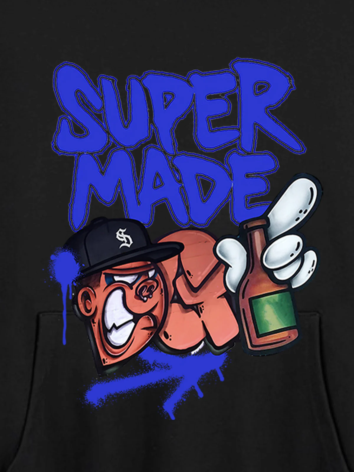Original Contrast Color Letter Graphic Hoodie - Image 11