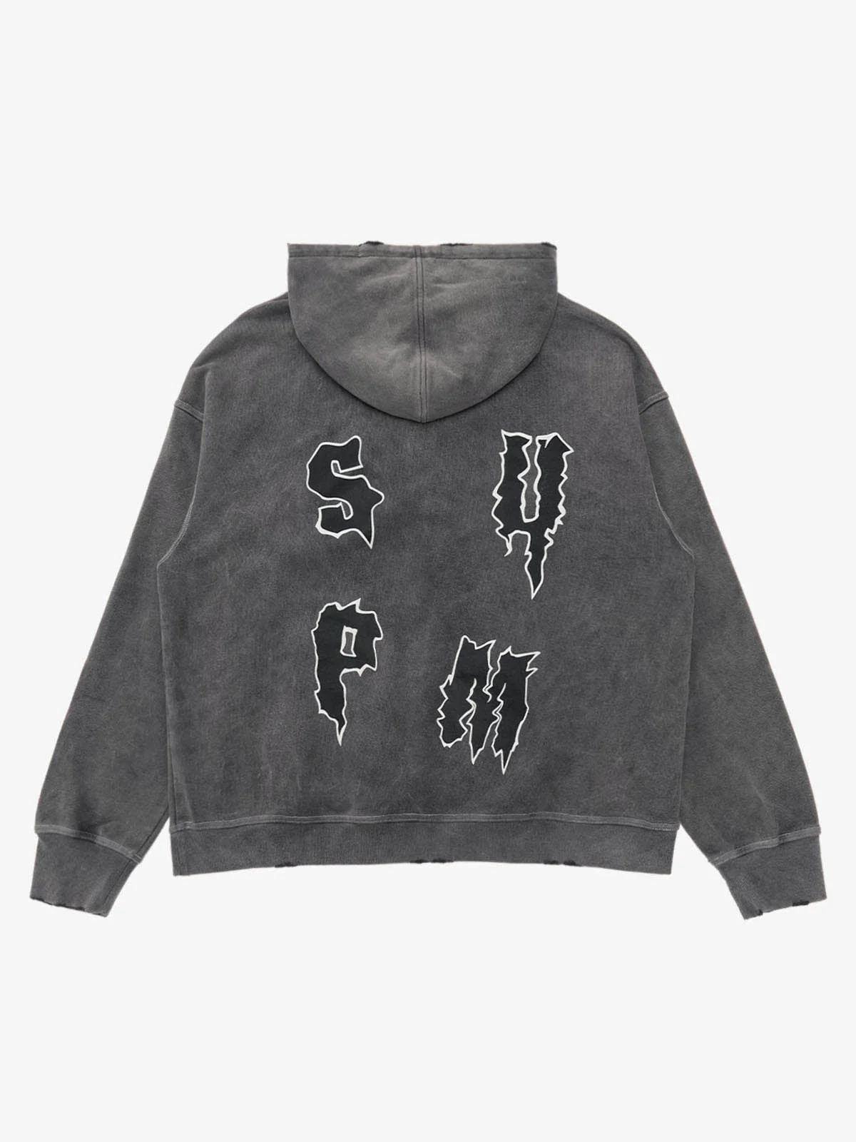 Original Distressed SPMD Graphic Cotton Hoodie - Image 8