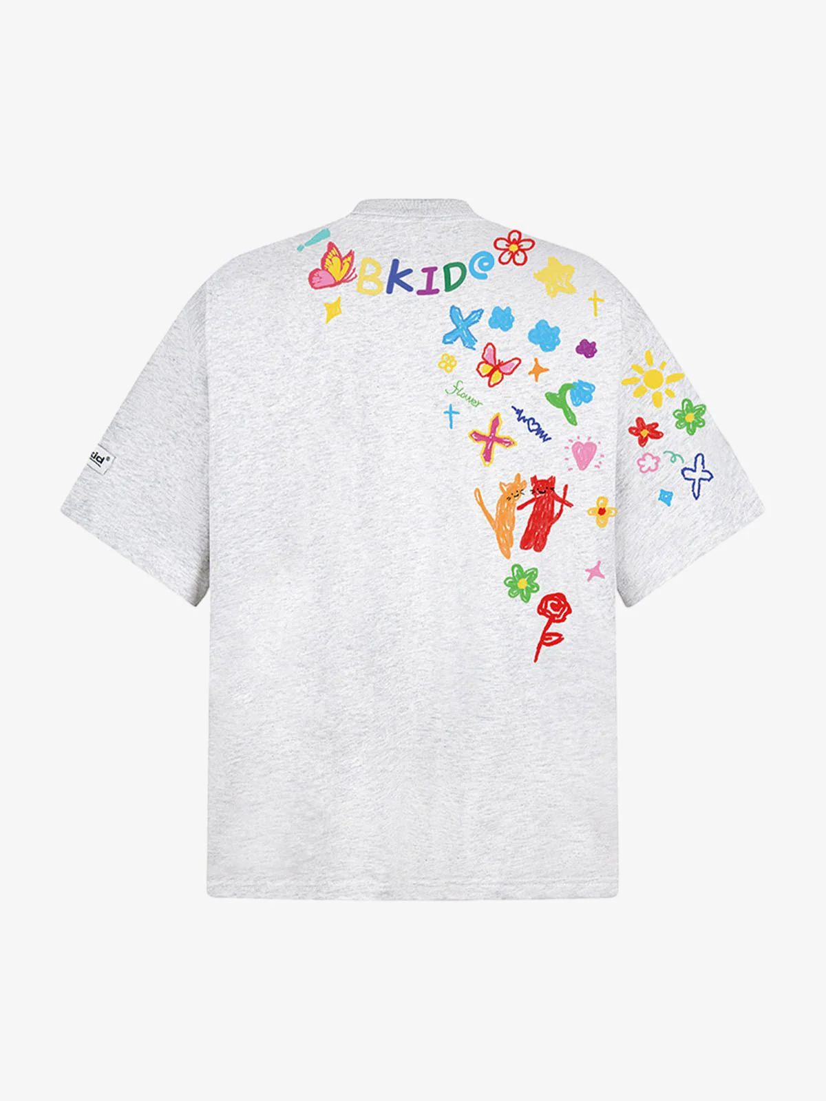 Retro Graffiti Hand-Painted T-Shirt - Image 6