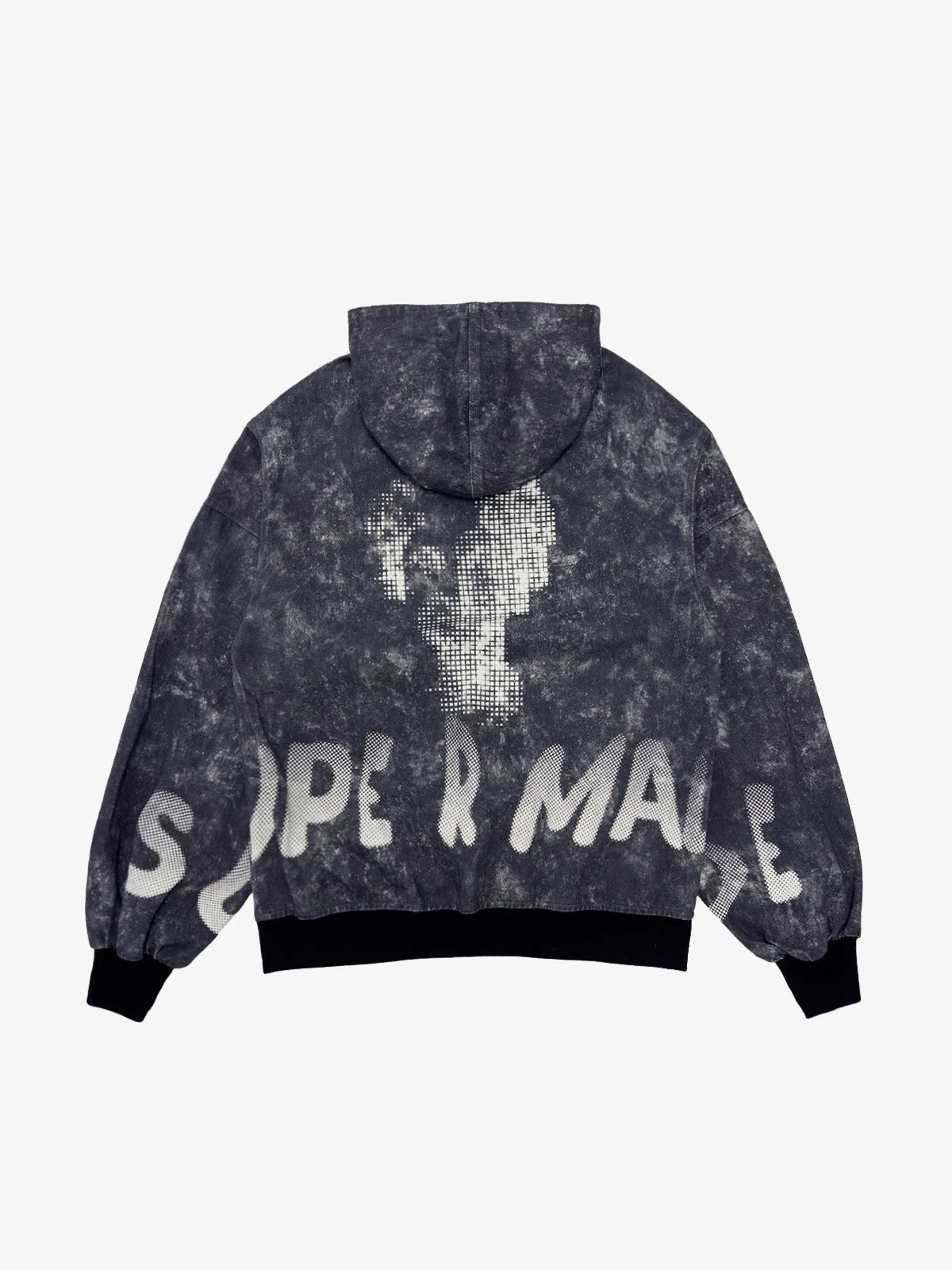 Original Oversized Denim Hoodie And Shorts Set - 2583 - Image 19