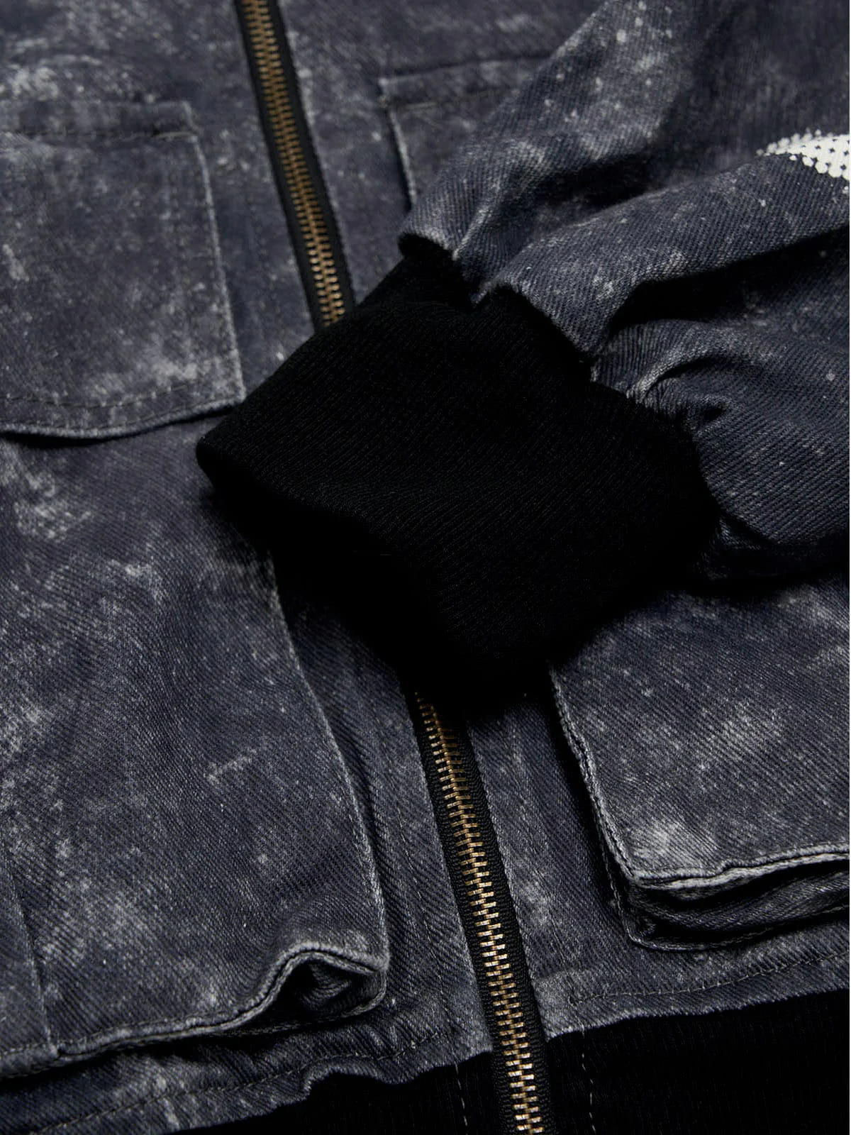 Original Oversized Denim Hoodie And Shorts Set - 2583 - Image 28