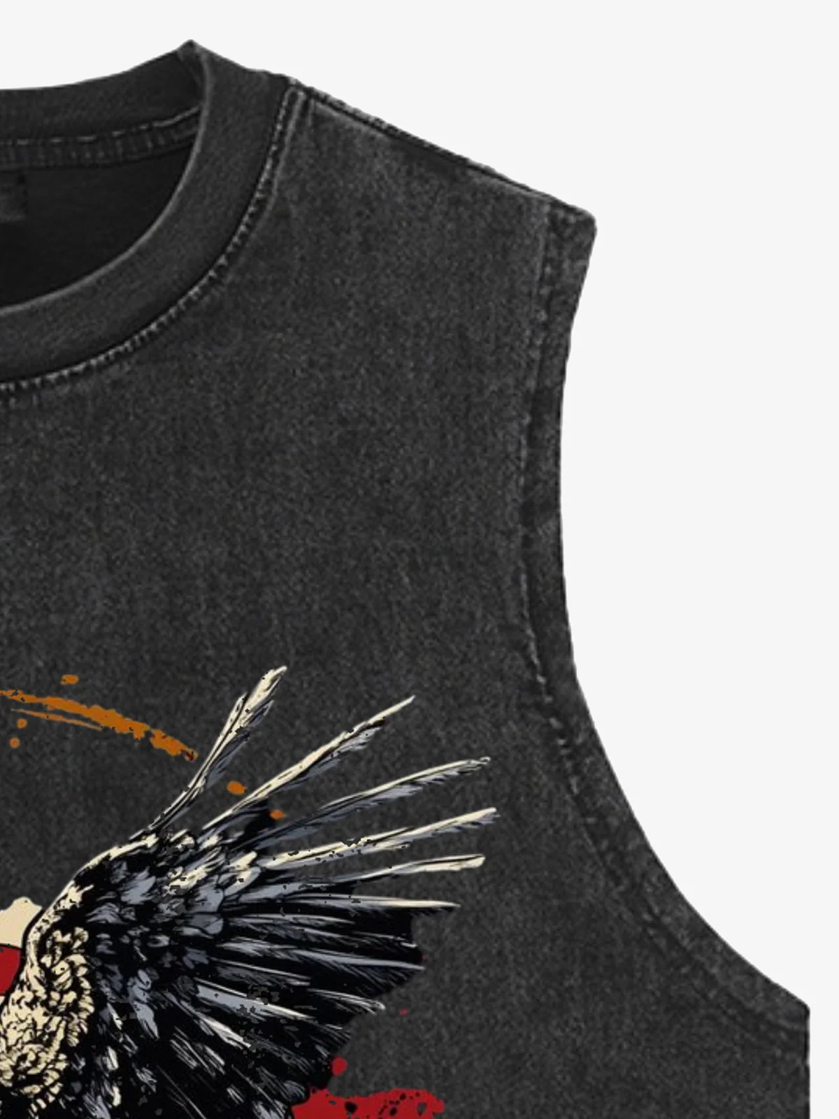 Original Printed Eagle Graphic Tank Top Vest - Image 4