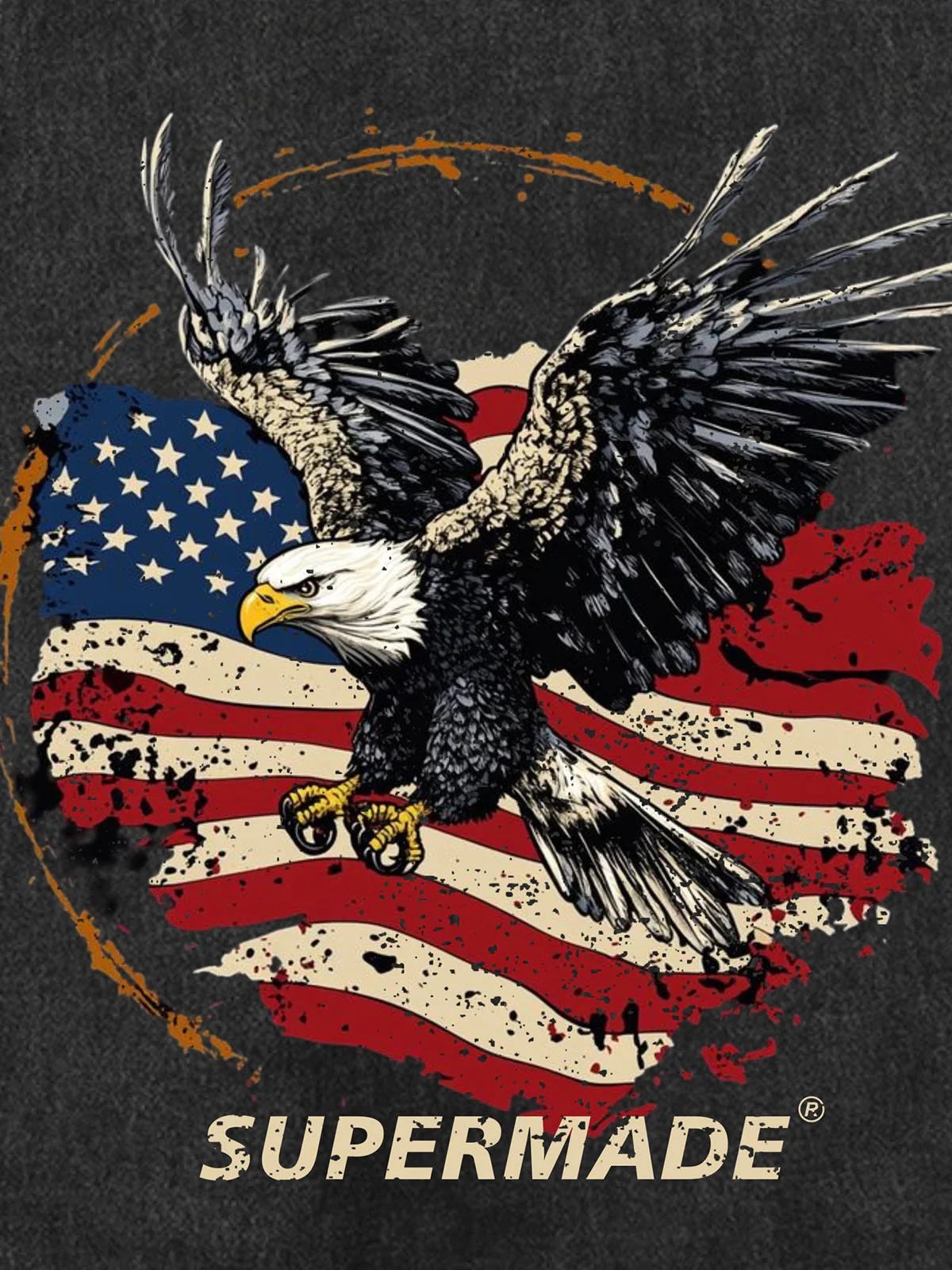 Original Printed Eagle Graphic Tank Top Vest - Image 5
