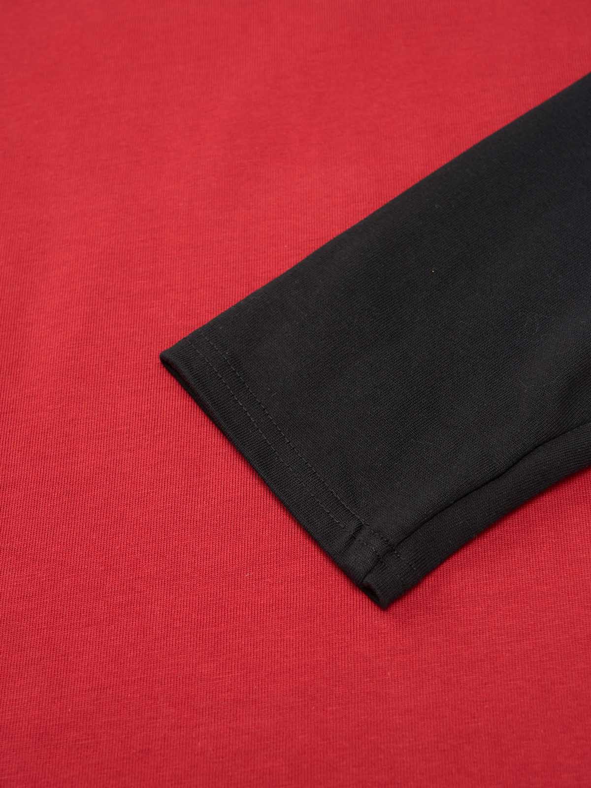 Original Retro Contrast Color Long-Sleeved T-Shirt - Image 11