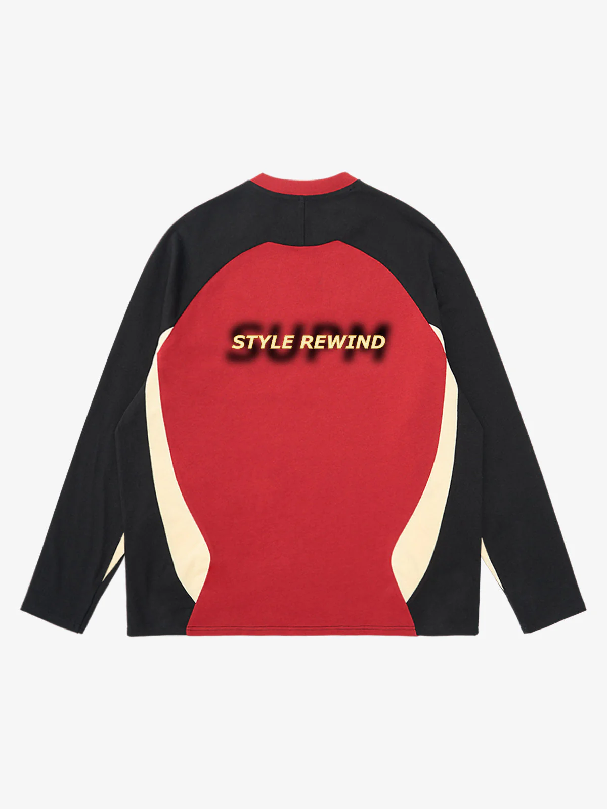 Original Retro Contrast Color Long-Sleeved T-Shirt - Image 8