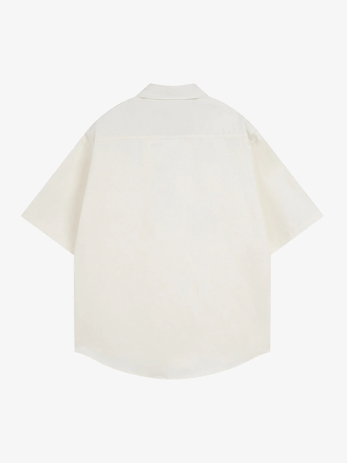 Oversized Graphic Cartoon Letter Print Short-Sleeve Shirt - Image 3
