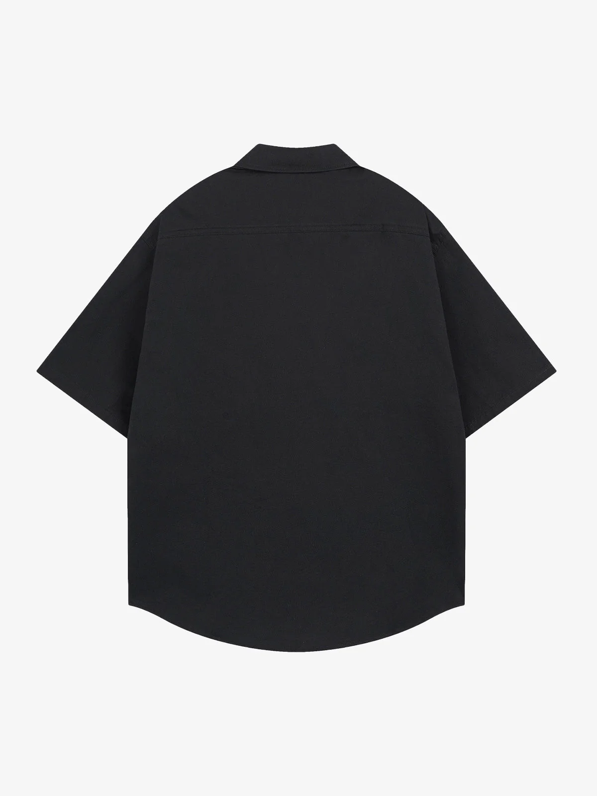 Oversized Graphic Cartoon Letter Print Short-Sleeve Shirt - Image 4