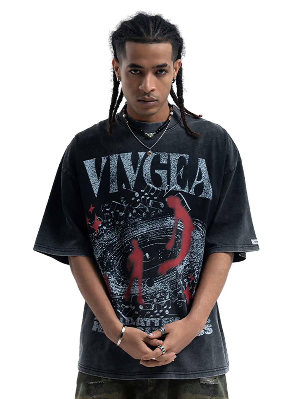 Washed Oversized Graphic T-Shirt - Image 2