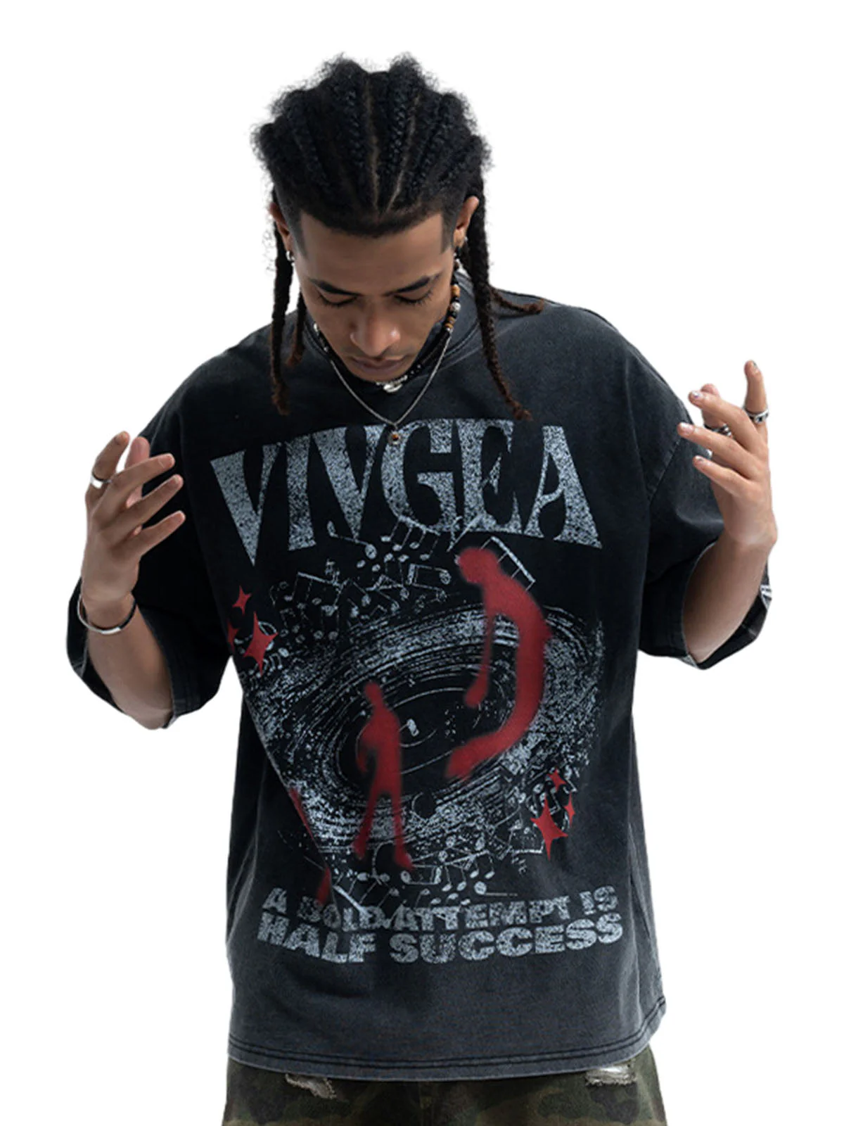 Washed Oversized Graphic T-Shirt - Image 5