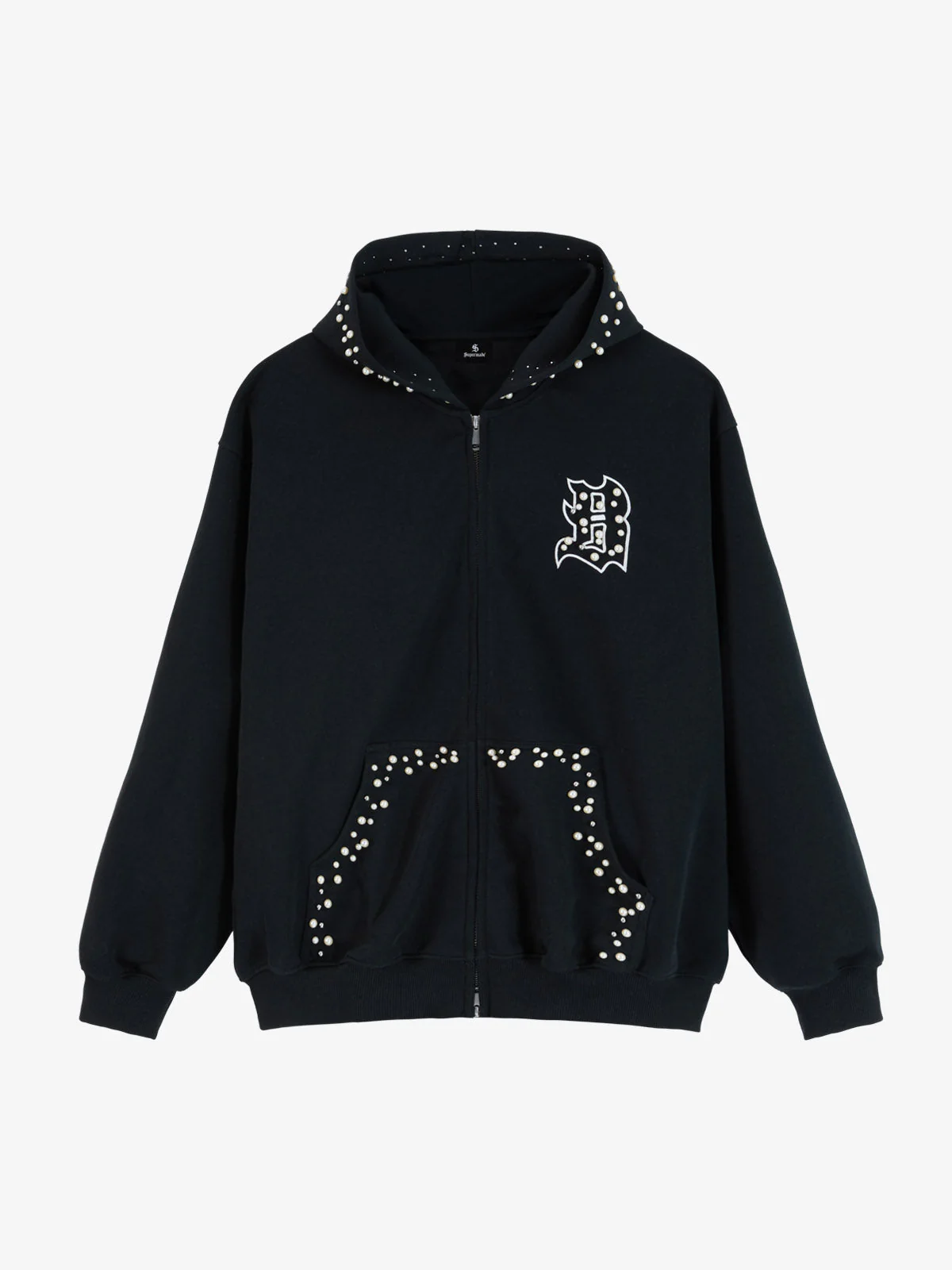 Supermade Pearl Embellished Zip Up Set - 2596 - Image 14