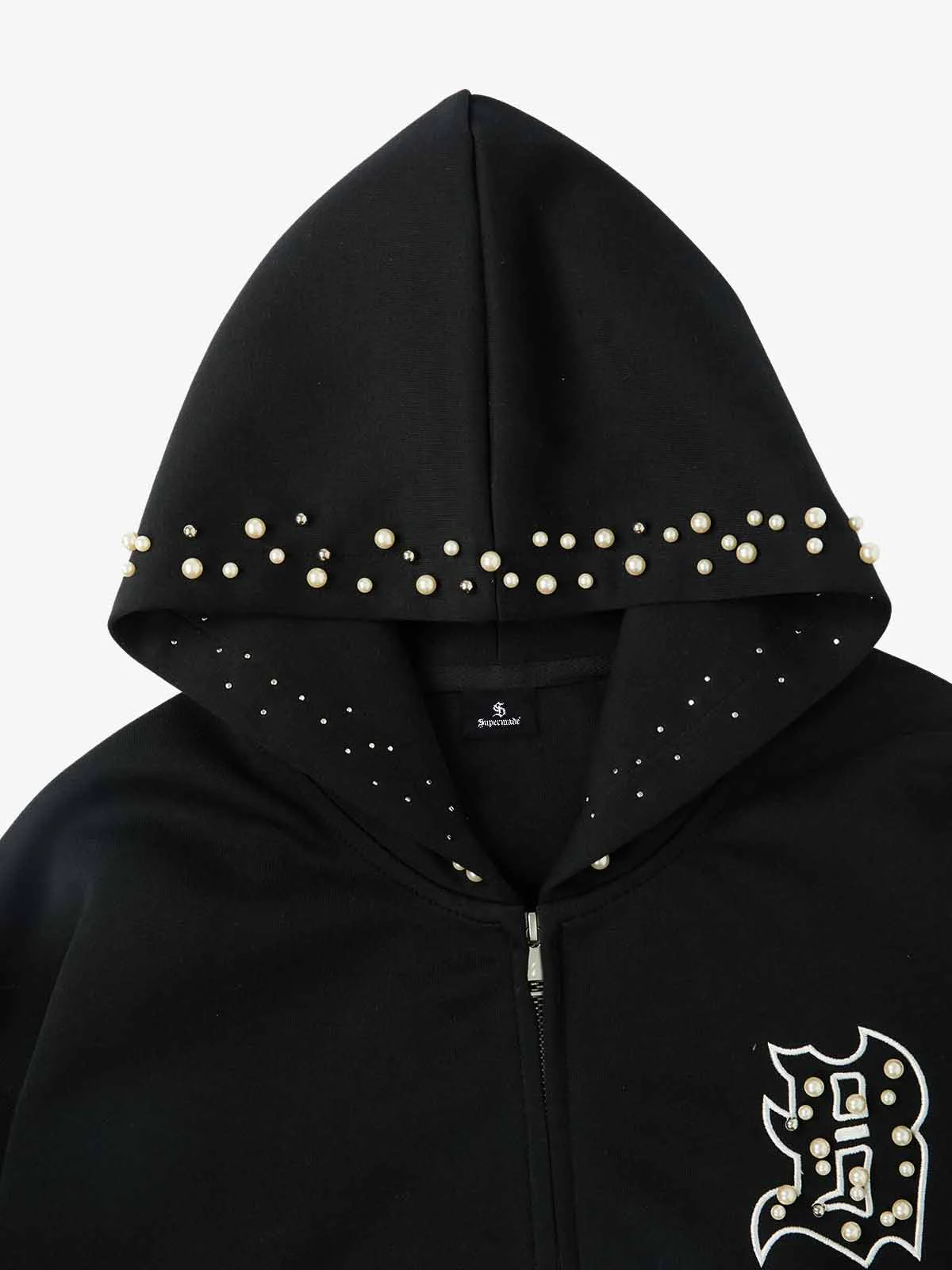 Supermade Pearl Embellished Zip Up Set - 2596 - Image 18