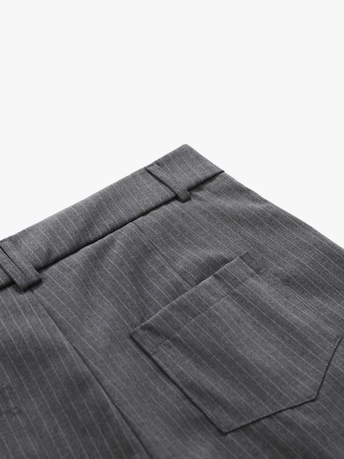 Pinstripe Double-Breasted Pleated Shorts - Image 7