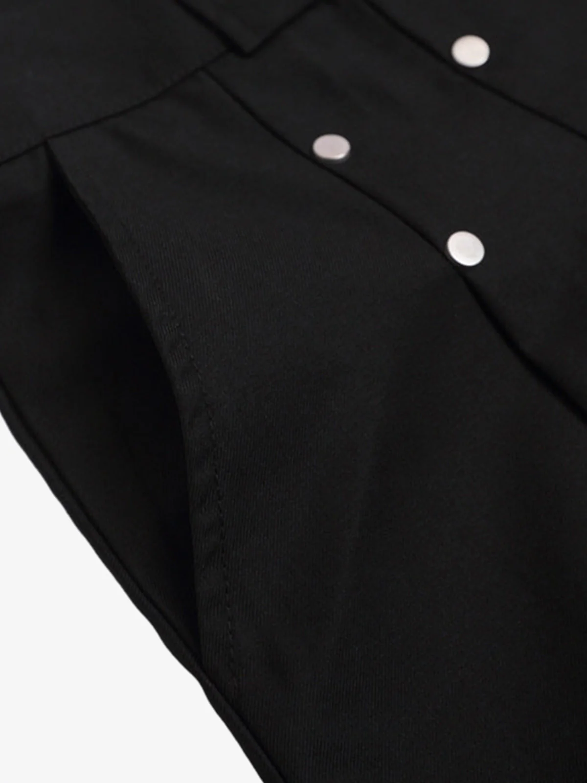 Pleated Design Pendant Decoration Baggy Shorts - 2482 - Image 20