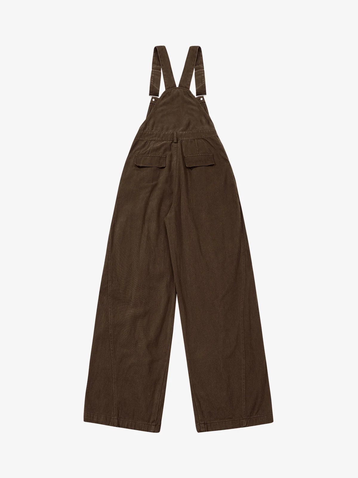 Pleated Knee Cargo Denim Overalls - Image 5