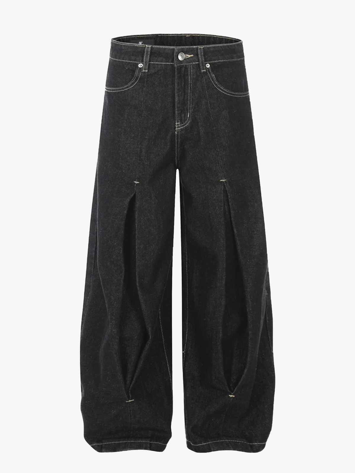 Pleated Supermade Graphic Print Wide Leg Pants - Image 2