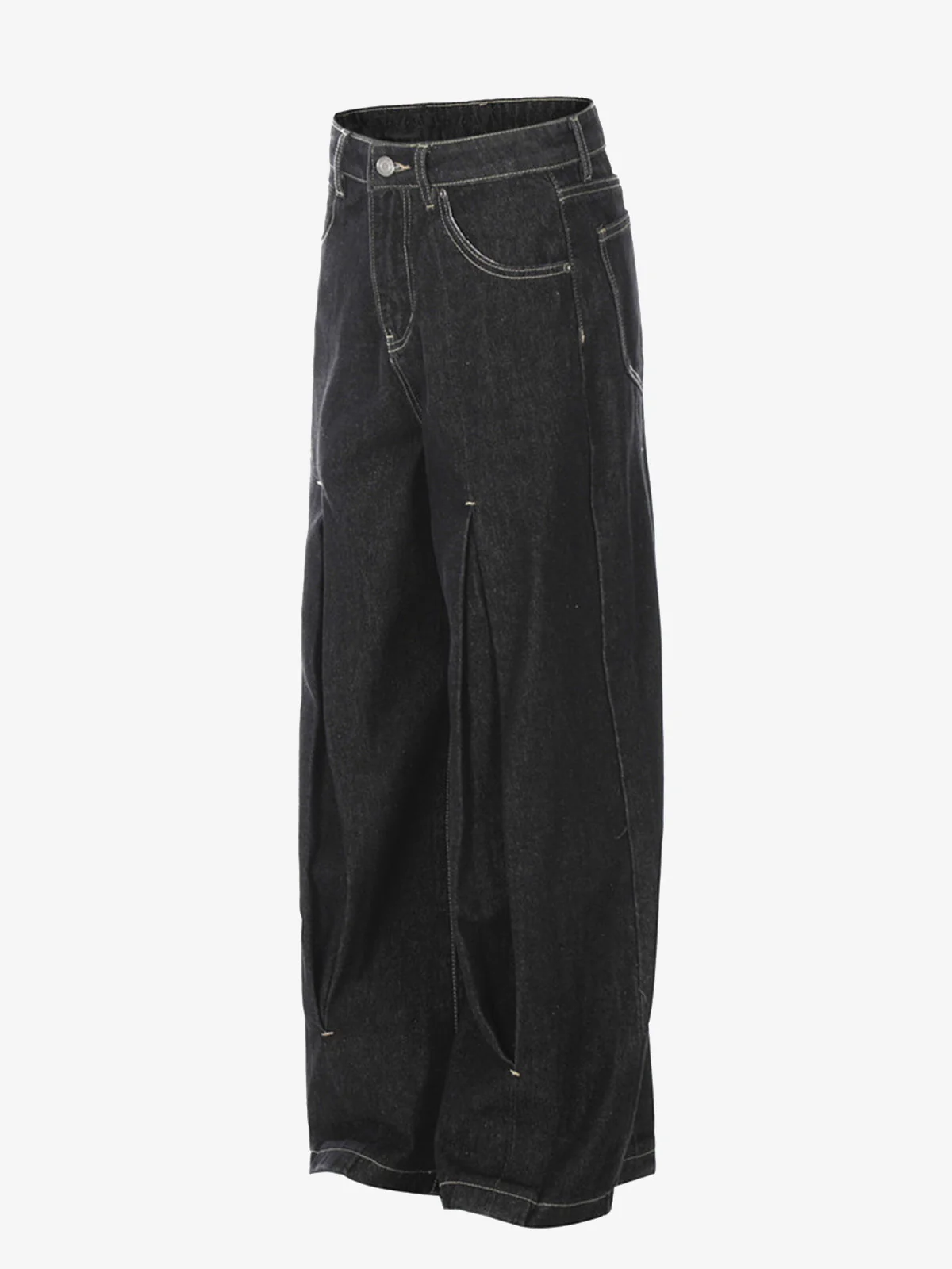 Pleated Supermade Graphic Print Wide Leg Pants - Image 8