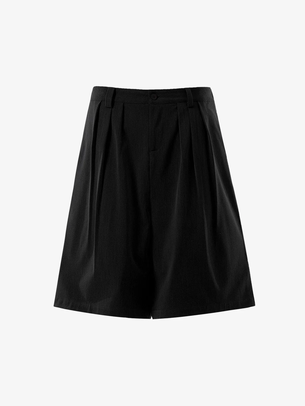 Pleated Wide-Leg Shorts