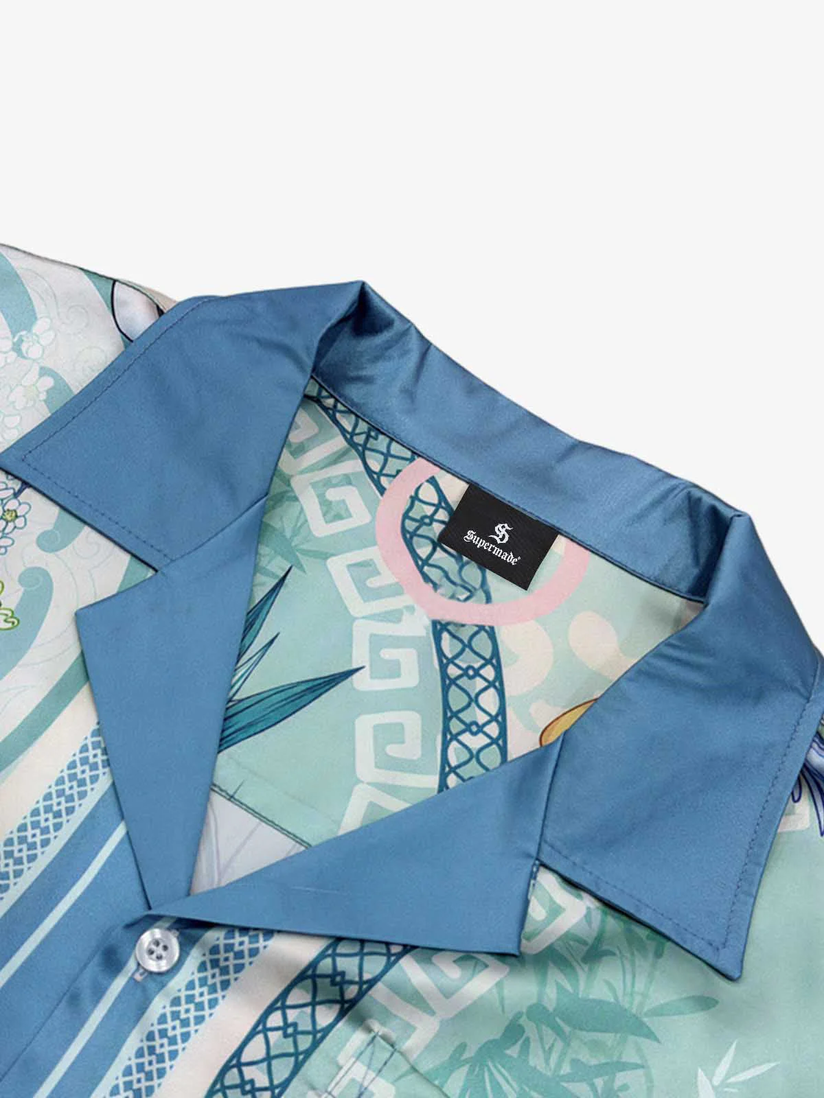 Porcelain Floral Cuban Collar Shirt - Image 7