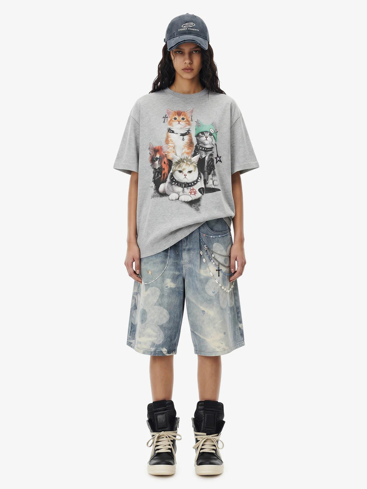 Punk Cats Graphic T-Shirt - Image 5