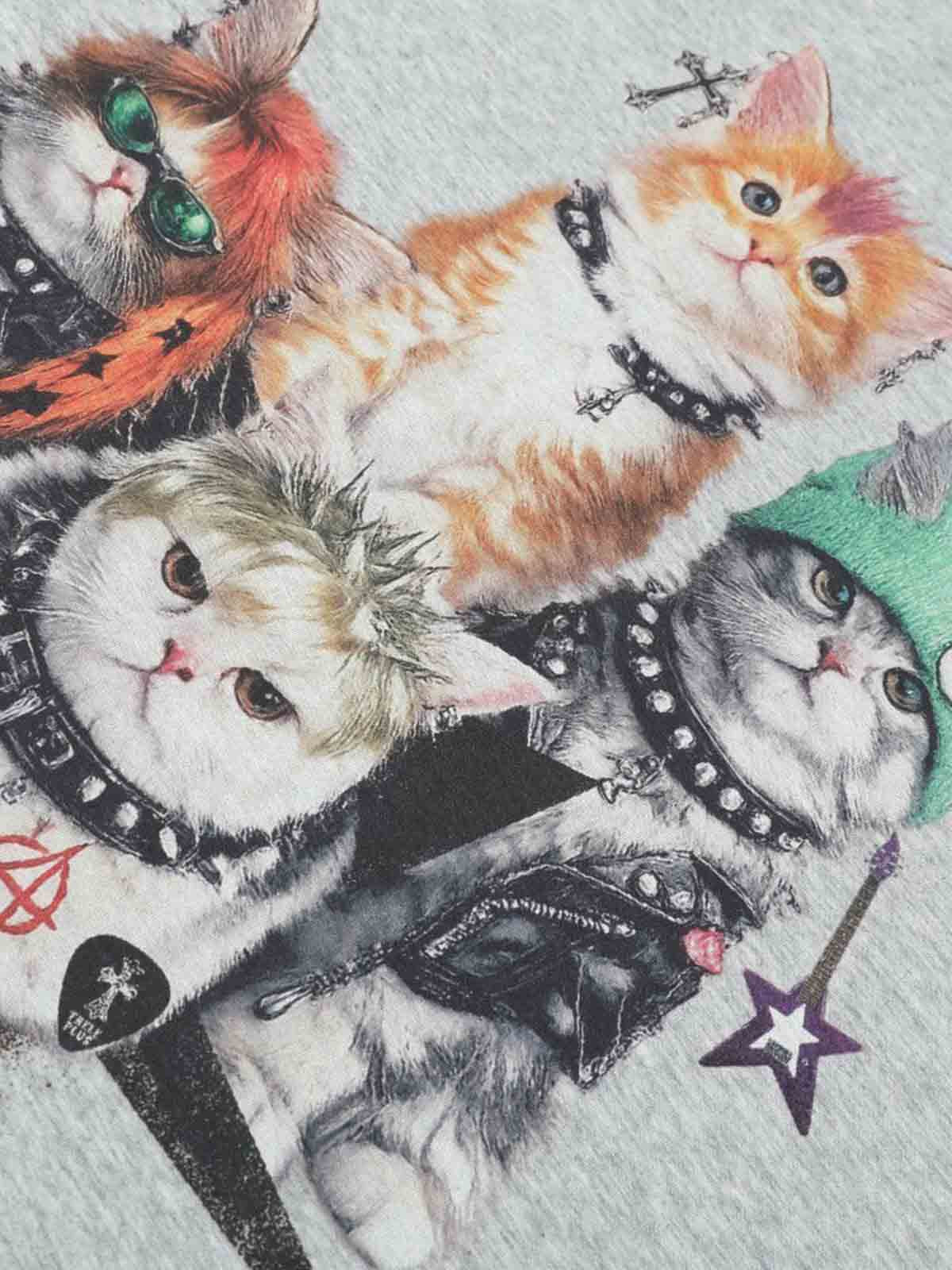 Punk Cats Graphic T-Shirt - Image 7