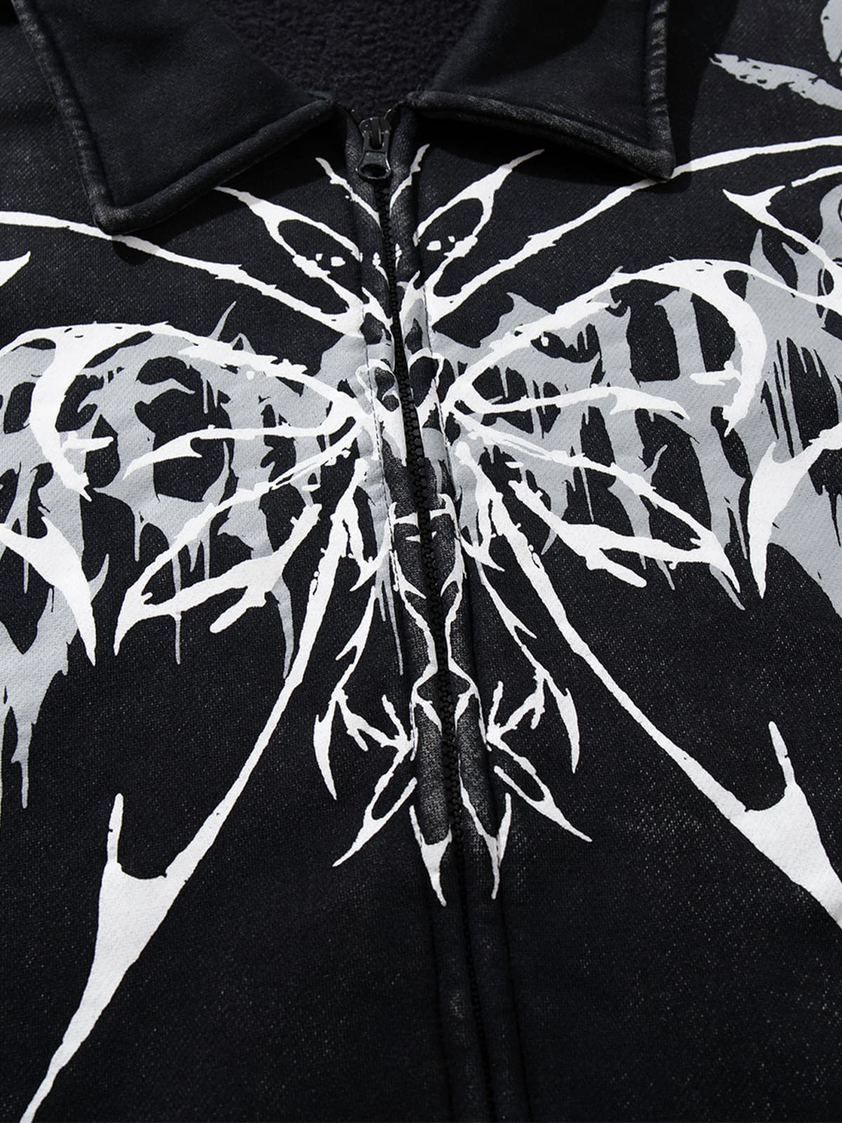 Punk Gothic Butterfly Graphic Streetwear Jacket - Image 6