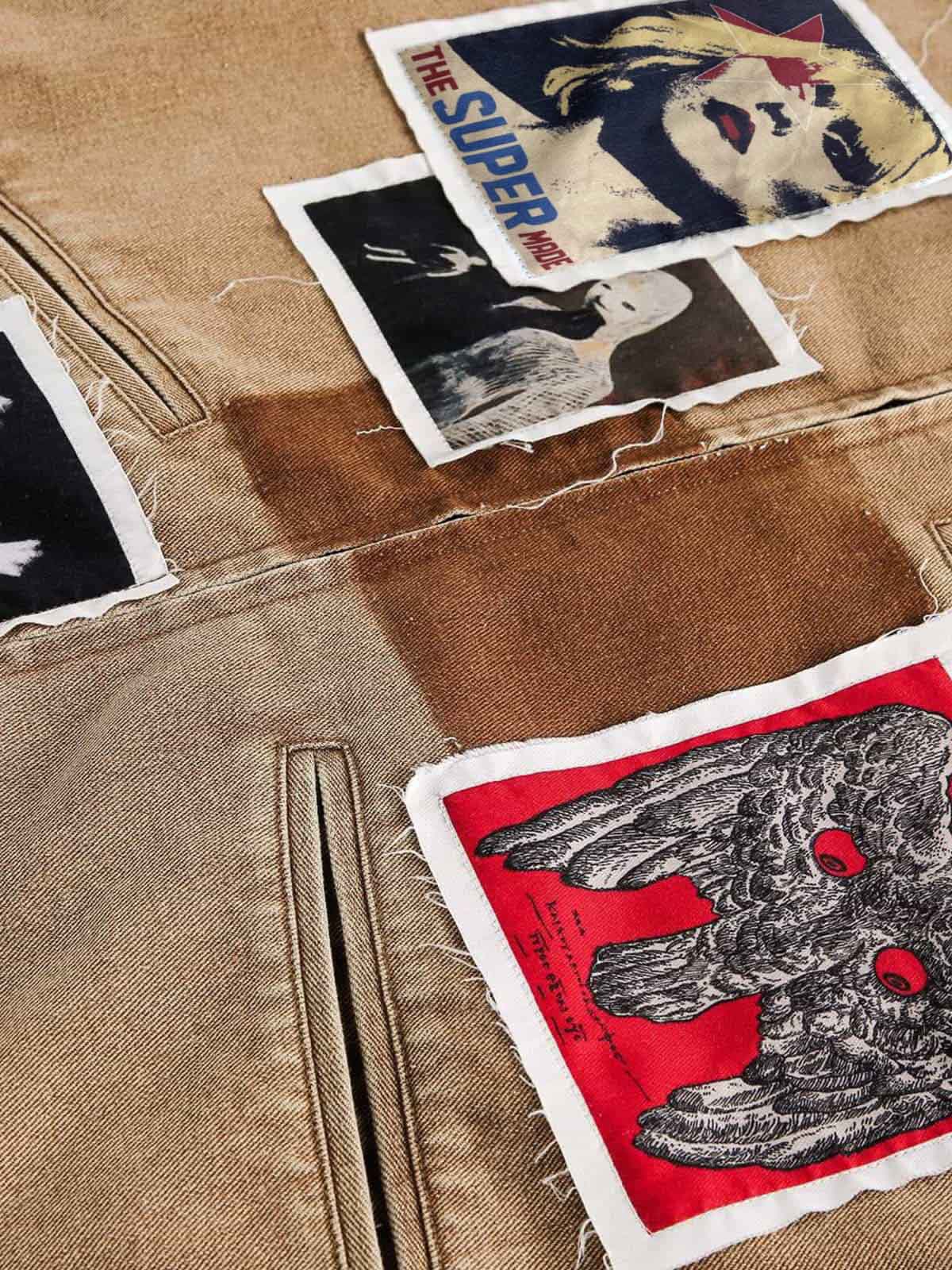 Punk Retro Collage Print Distressed Heavy Jacket - 2539 - Image 15