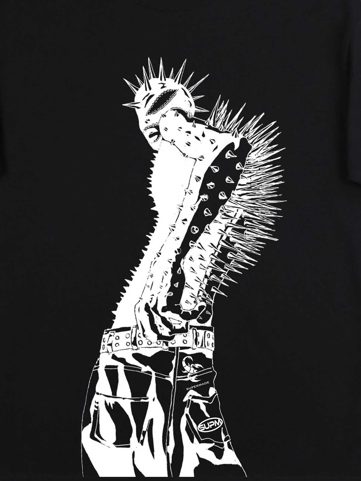 Punk Spiked Graphic T-Shirt - Image 11