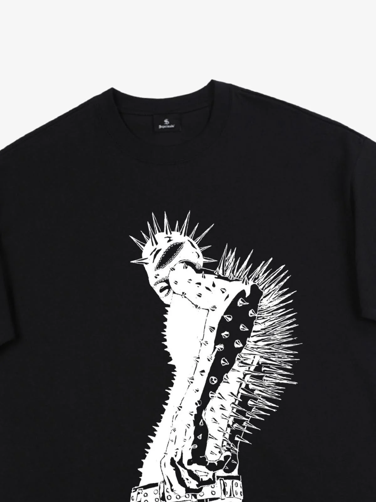 Punk Spiked Graphic T-Shirt - Image 8