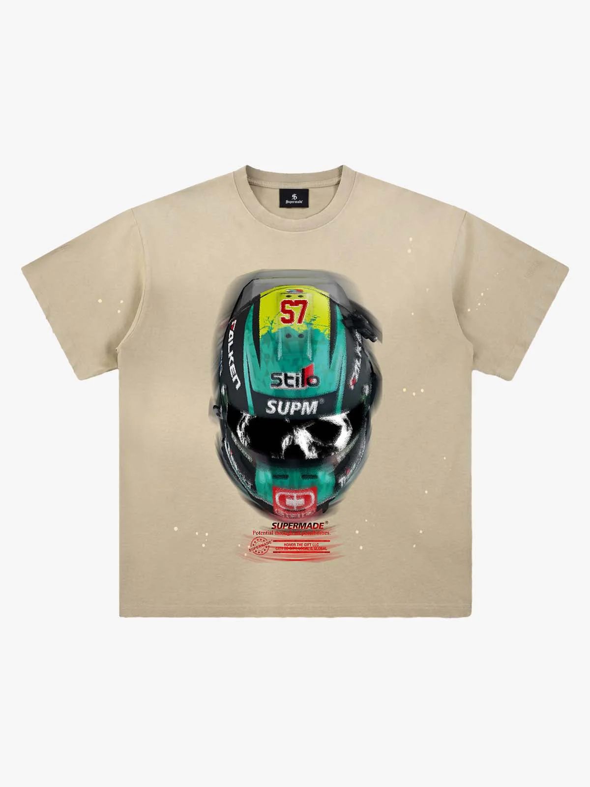 Racing Helmet Graphic T-Shirt - Image 5