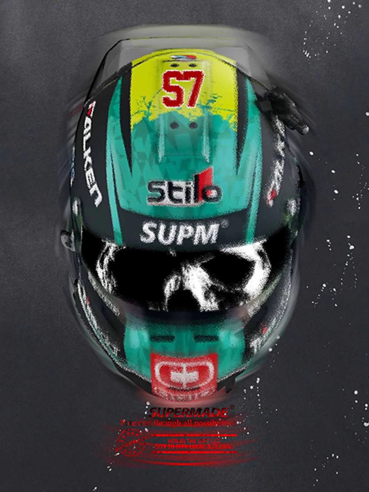 Racing Helmet Graphic T-Shirt - Image 6