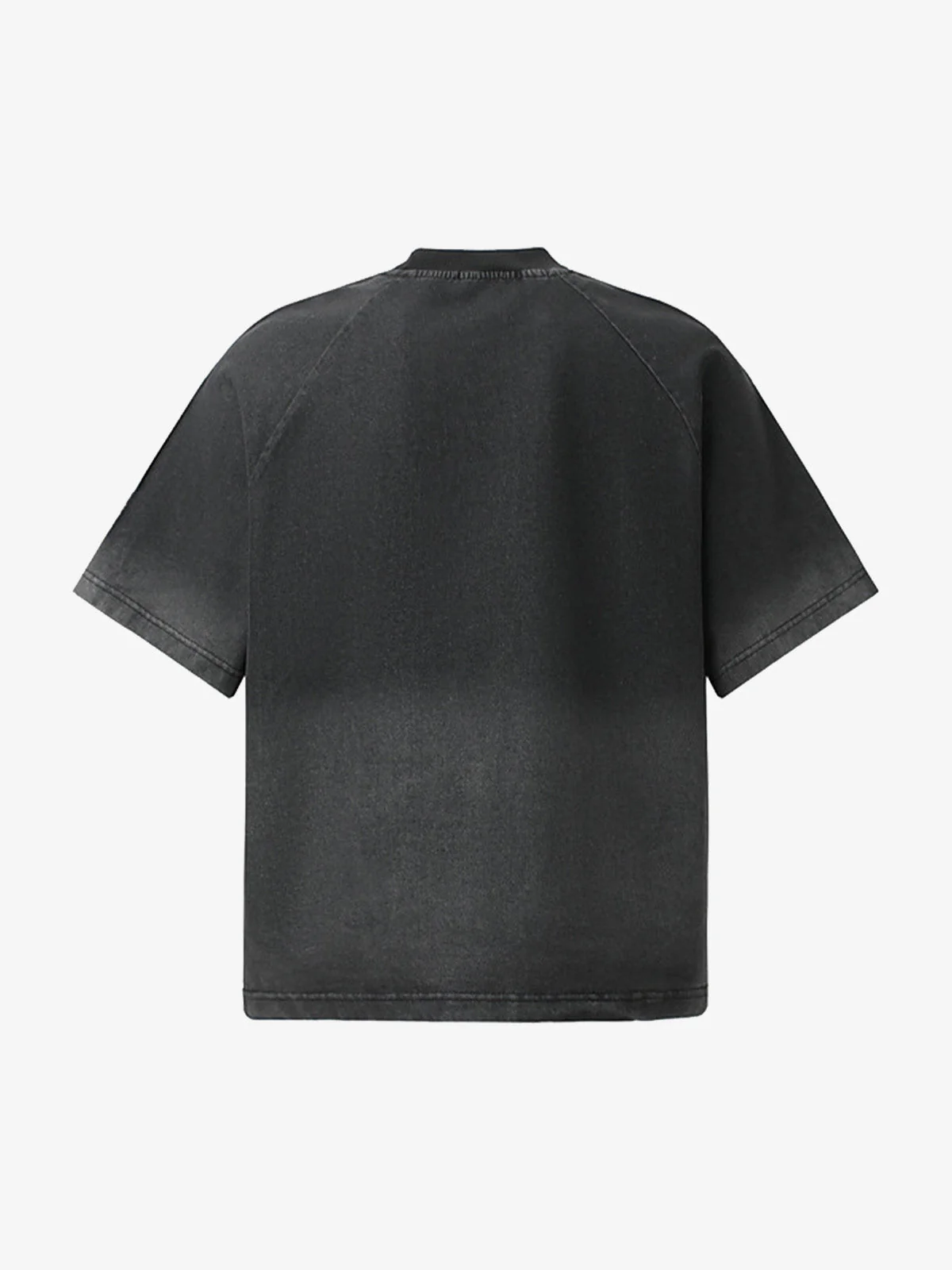 Raw-Edge Appliqué Acid-Wash T-Shirt - Image 9