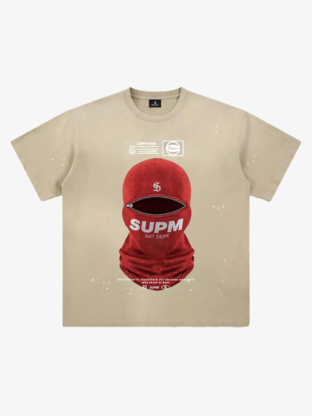Red Balaclava Graphic T-Shirt - Image 2