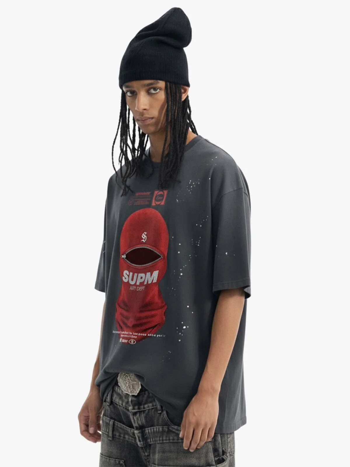 Red Balaclava Graphic T-Shirt - Image 3