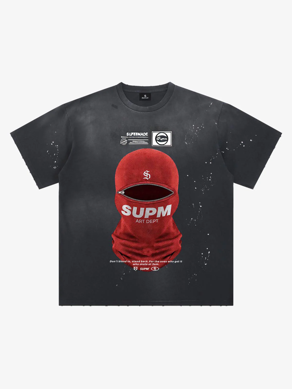 Red Balaclava Graphic T-Shirt - Image 5