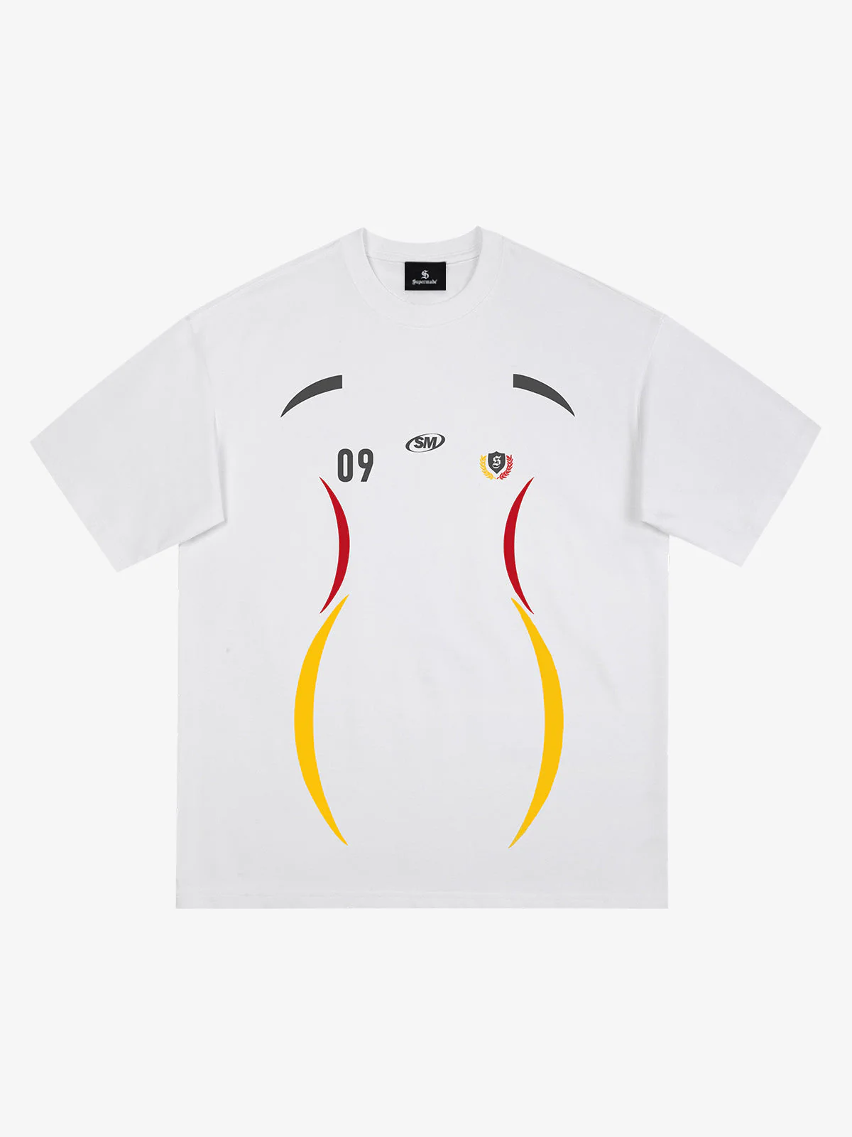 Retro 09 Graphic Crest Print T-Shirt